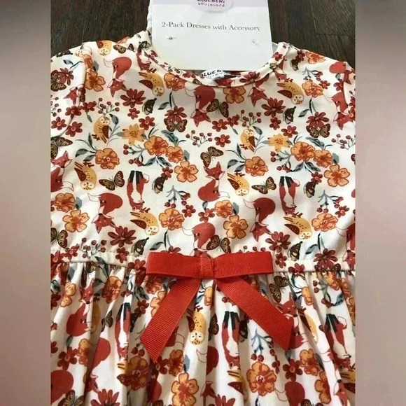 BlueBeri Boulevard Girl’s 5 3-piece set - 2 dresses/1 Headband - NWT!! - Picture 9 of 11